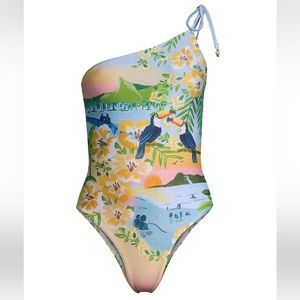 FARM RIO Colorful Rio One-Piece Swimsuit, small, NWOT!